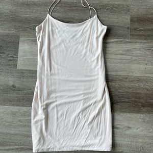 Baby pink bodycon mini dress from aritzia